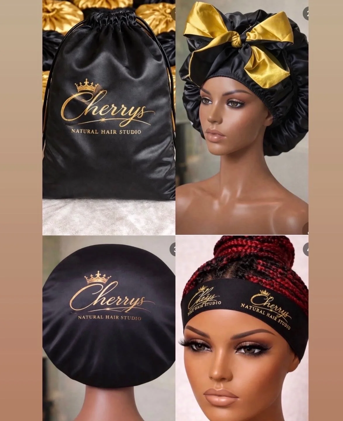 Cherry's Luxury Satin Bonnets