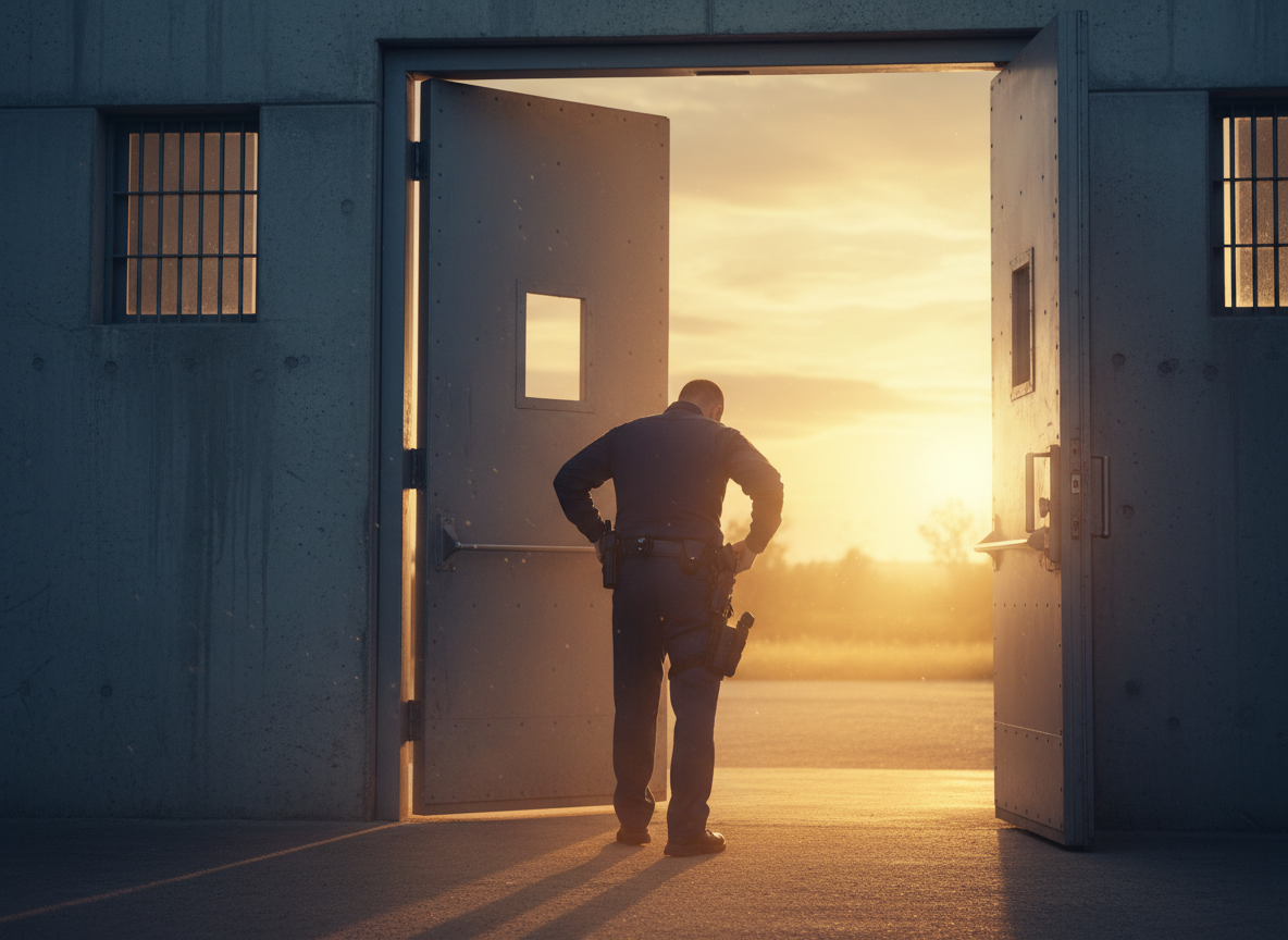 First Responder light at the end of the tunnel coming out of the darkness