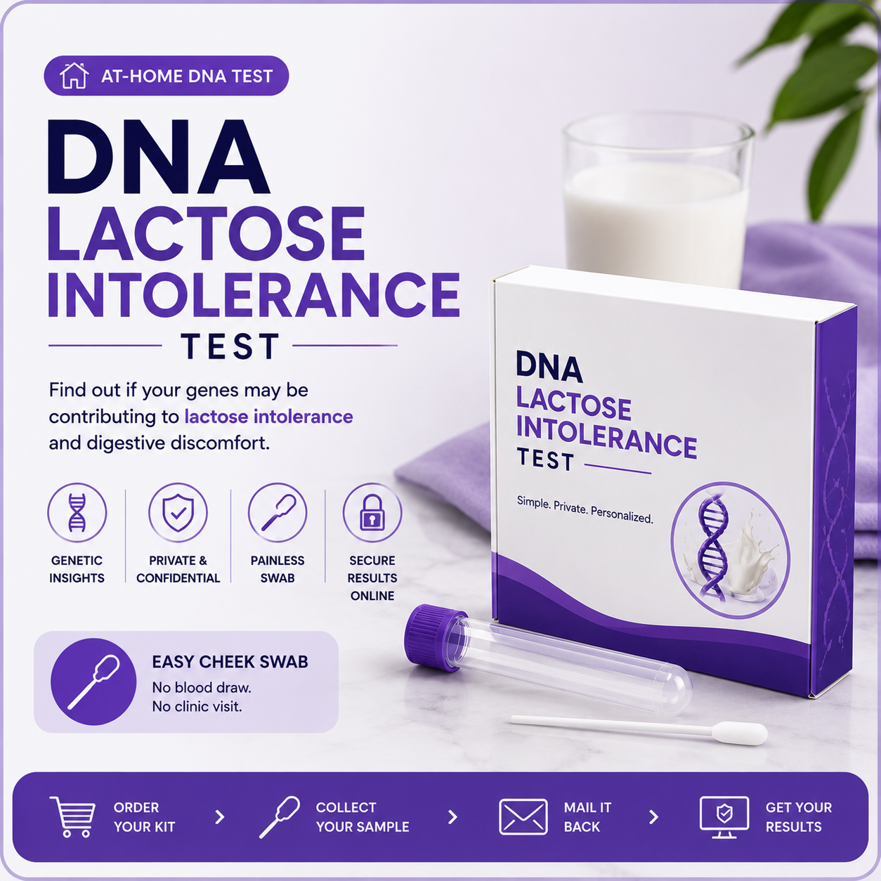 At-Home DNA Lactose Intolerance Test