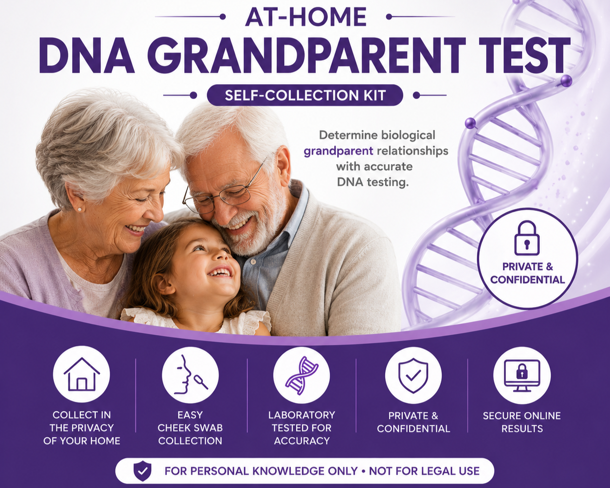 At-Home DNA Grandparent Relationship Test