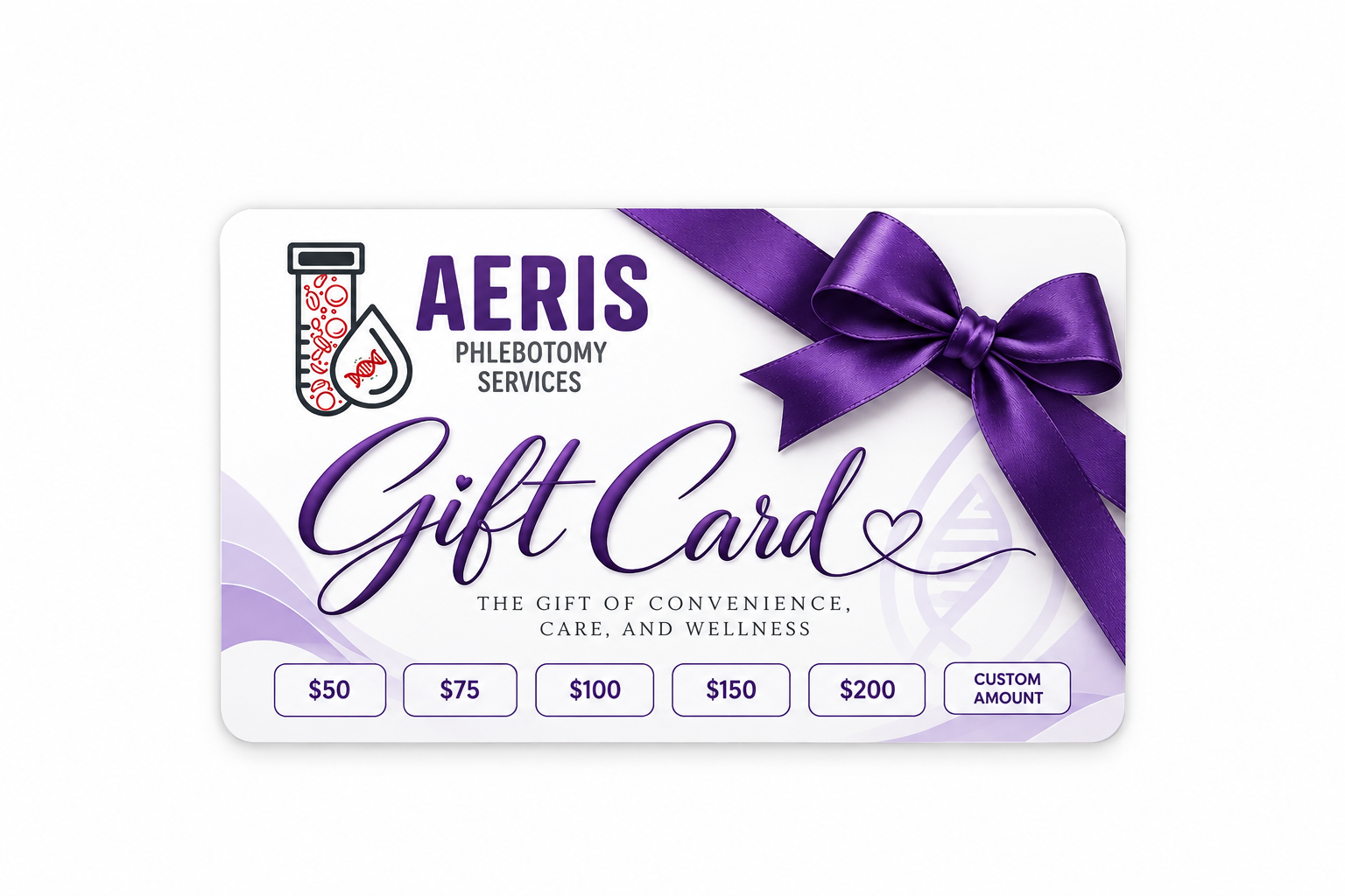 Gift Cards - Aeris Phlebotomy Services