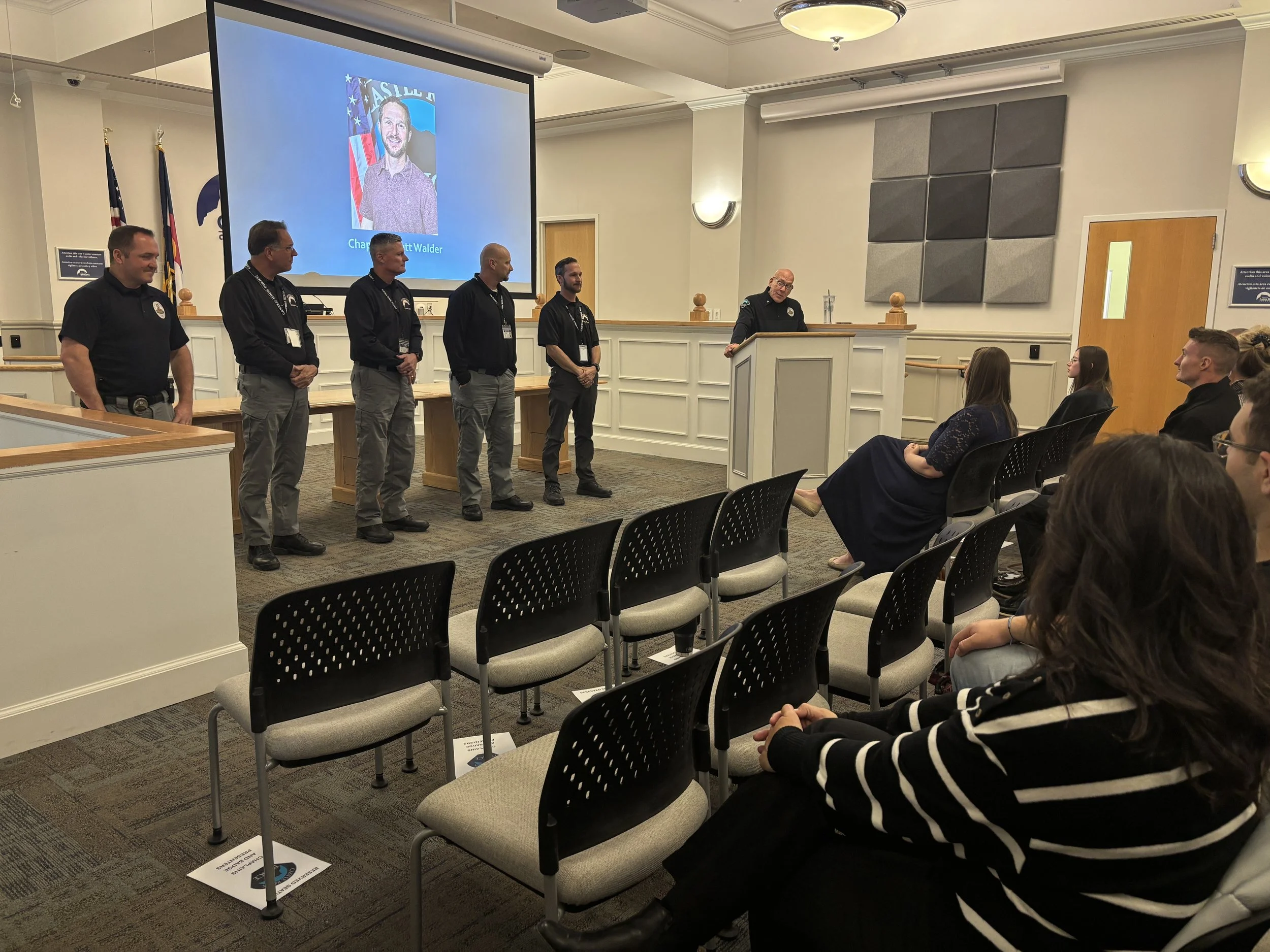 Castle Rock Police Chaplains Swearing In