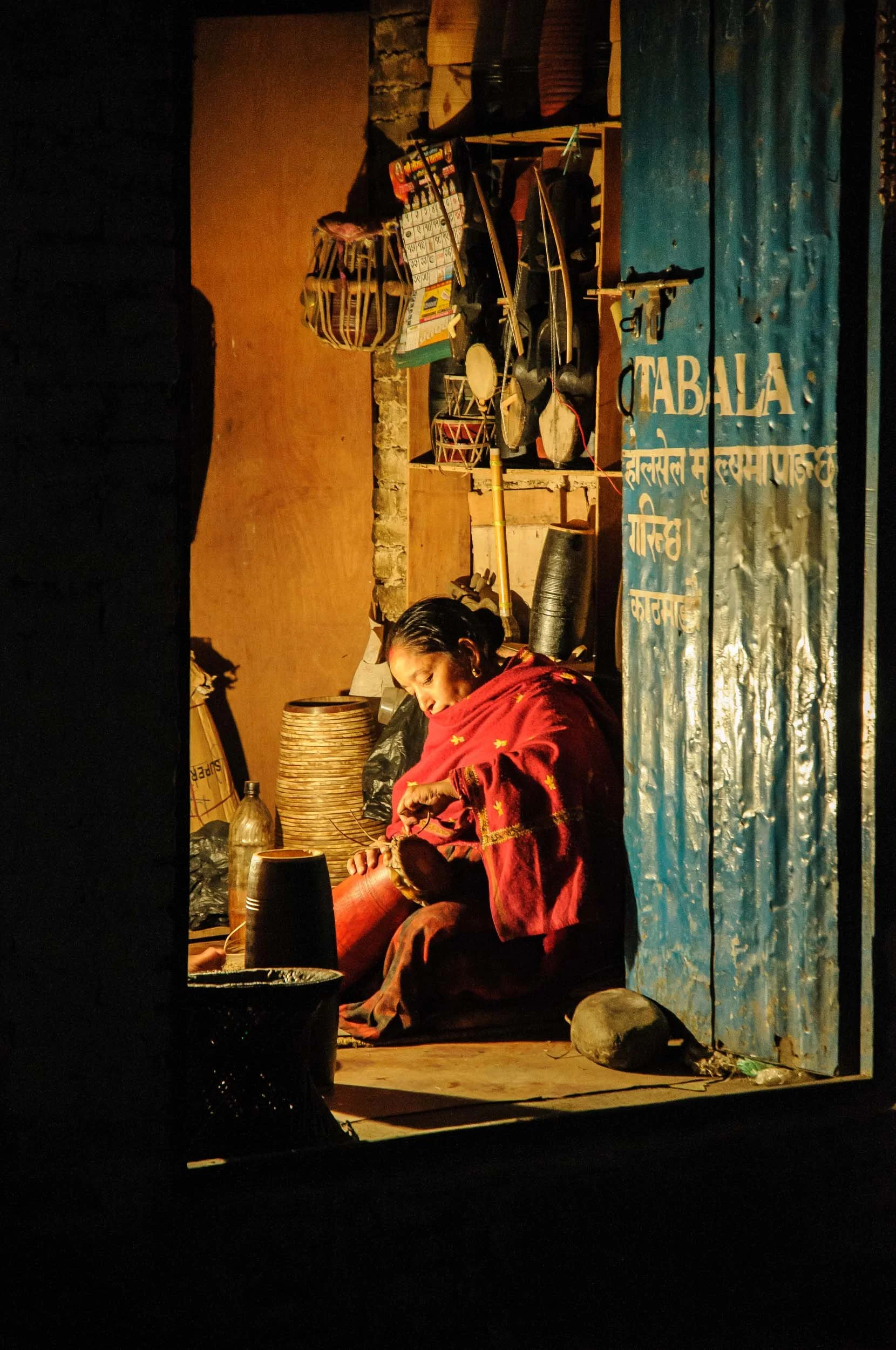 Drum Maker - Kathmandu, Nepal