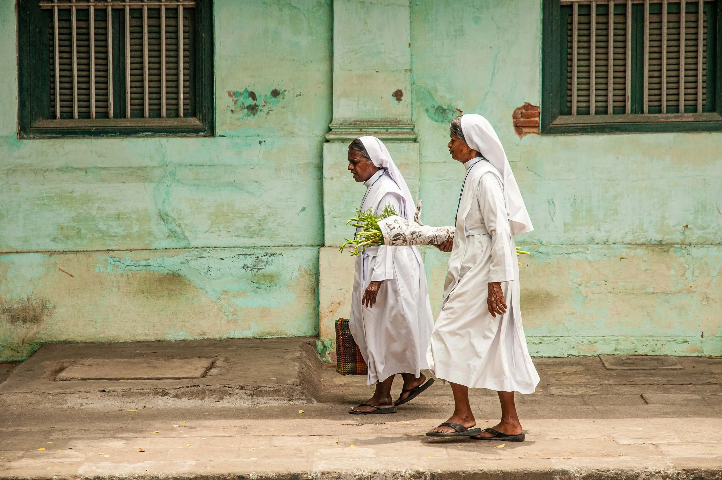 Nuns in Pondicherry, India