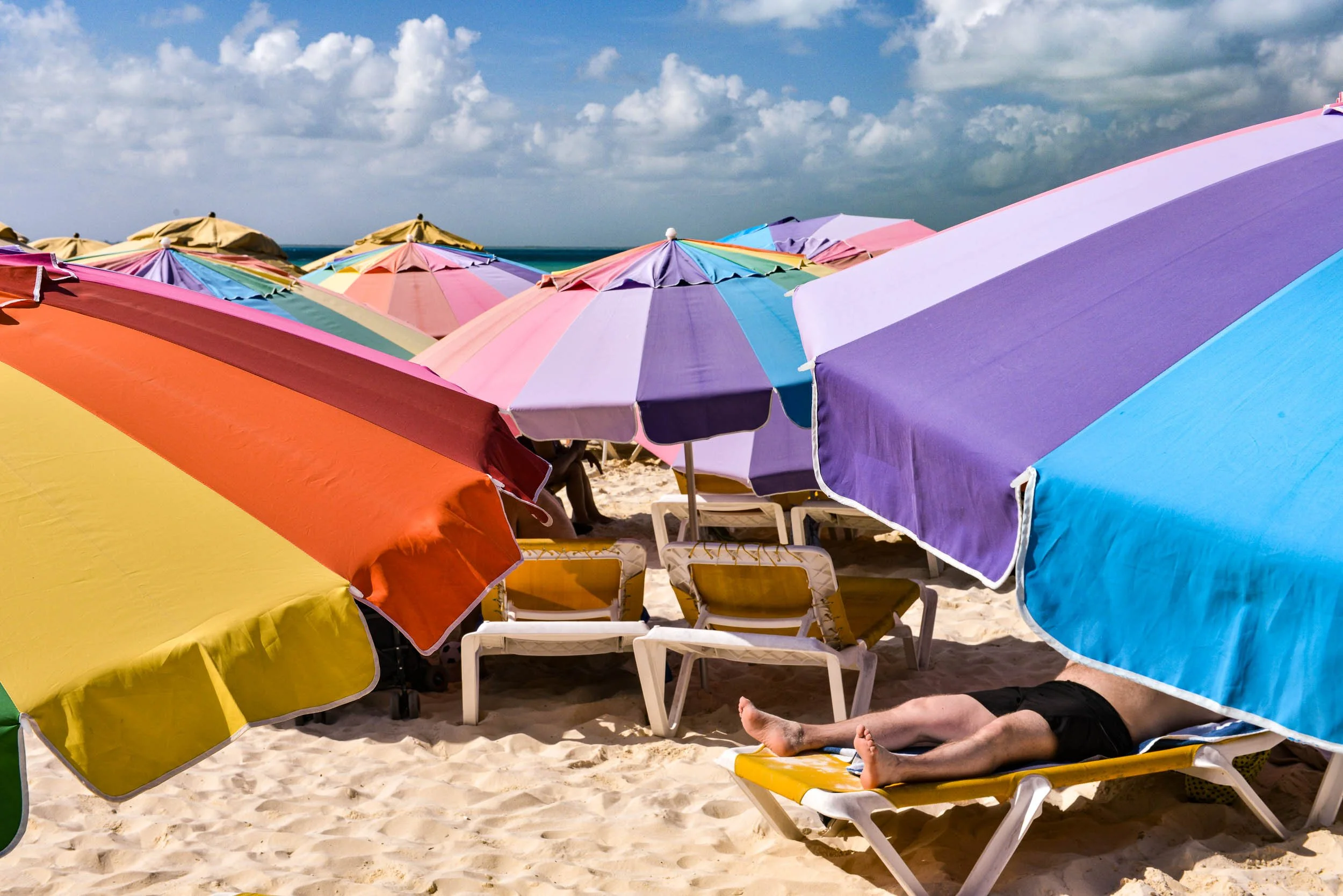 Umbrellas - Isla Mujeres, Mexico