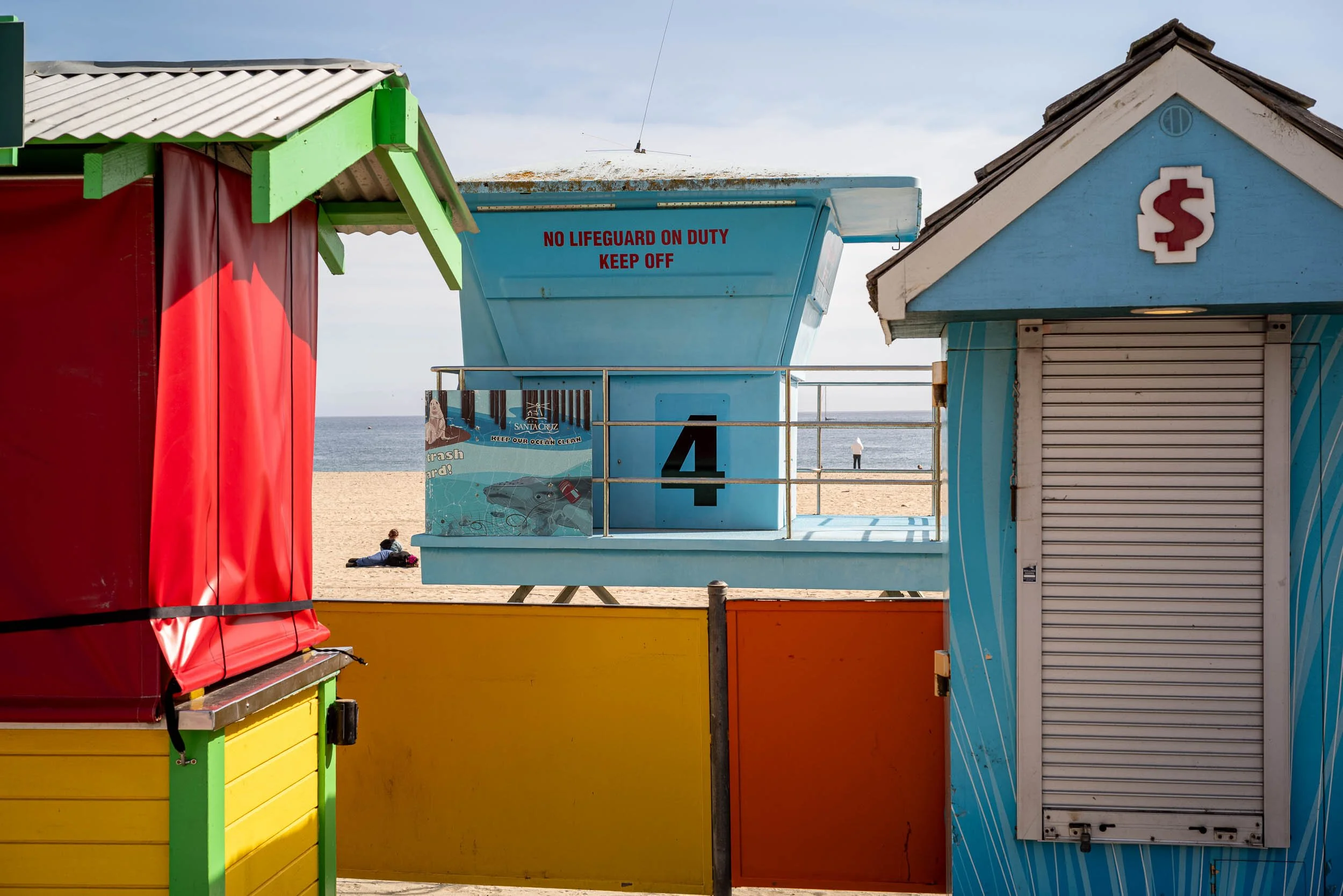 Booths and Lifeguard Station