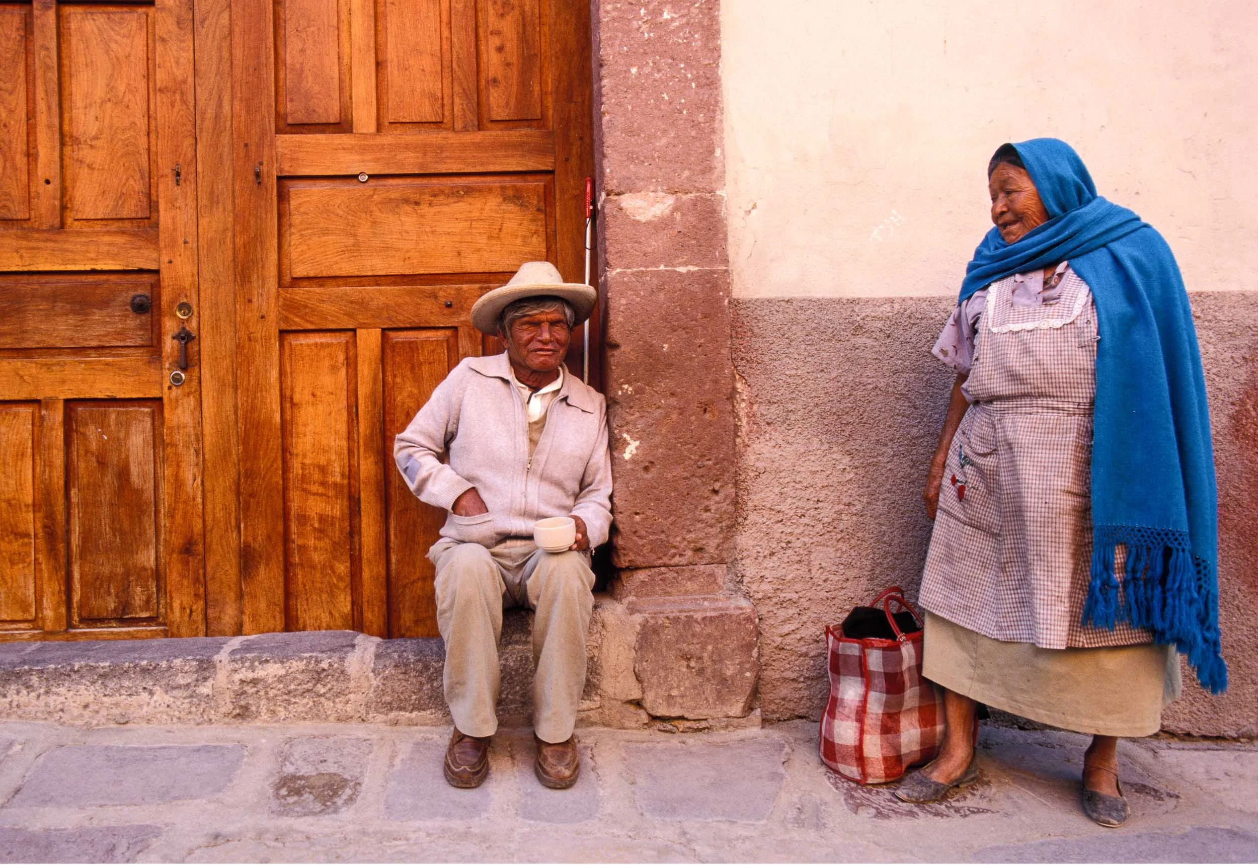 Woman and Blind Man - San Miguel de Allende, Mexico 