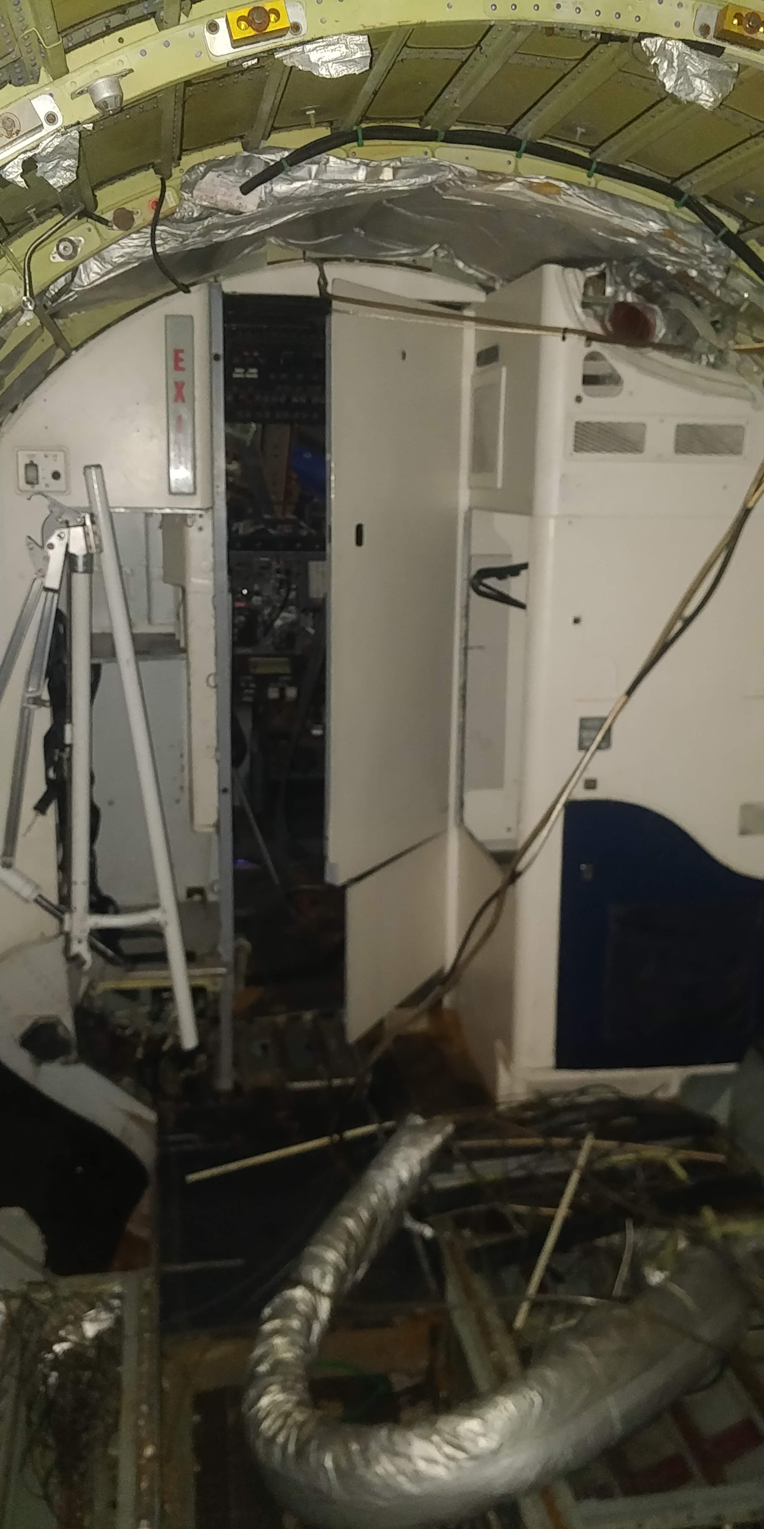 This image shows the interior cabin of an aircraft of the Jetstream 41 at Three Counties Flight Simulators