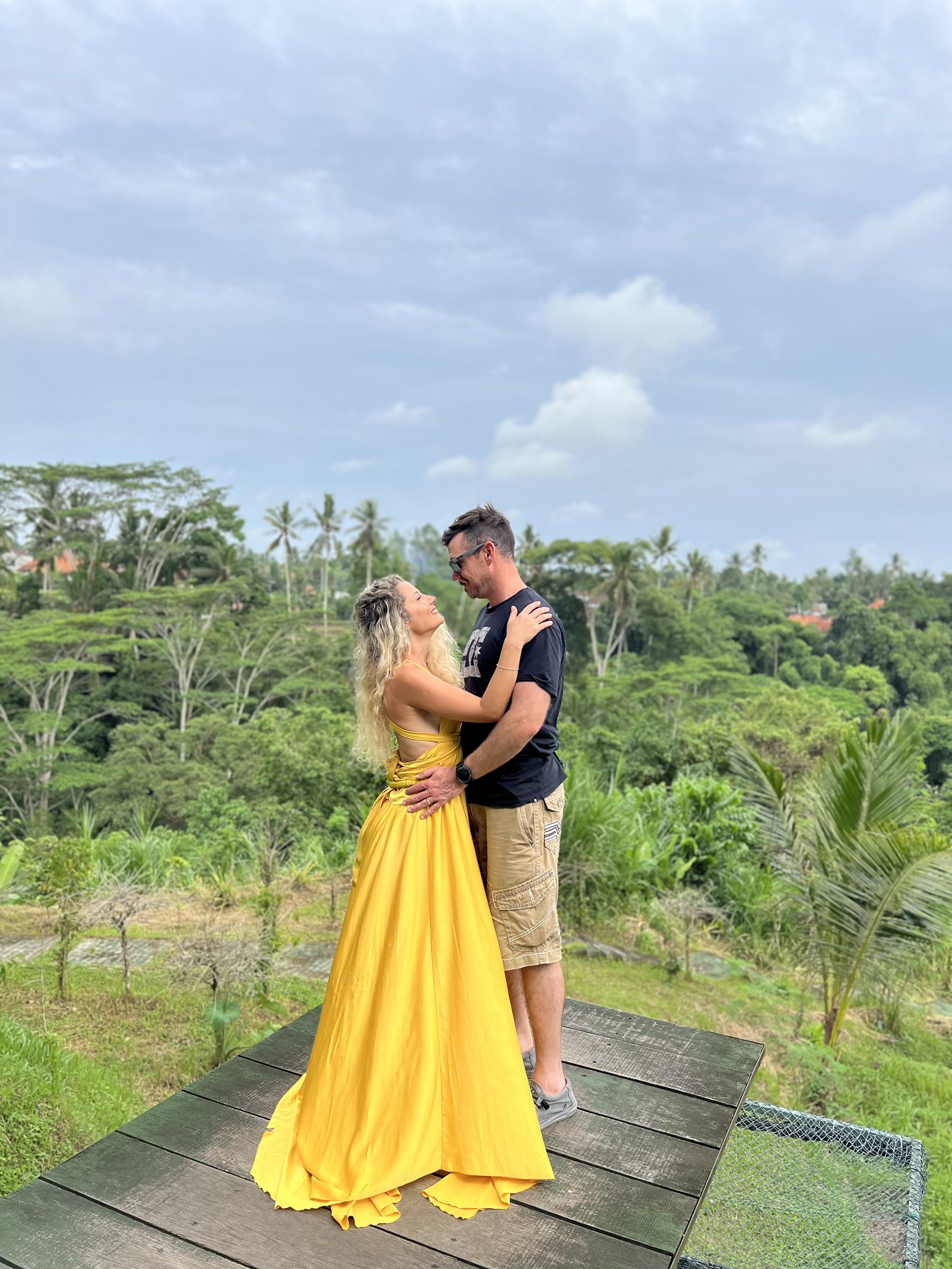 Couple Overlooking Jungle Landscape in Ubud Bali (Copy)