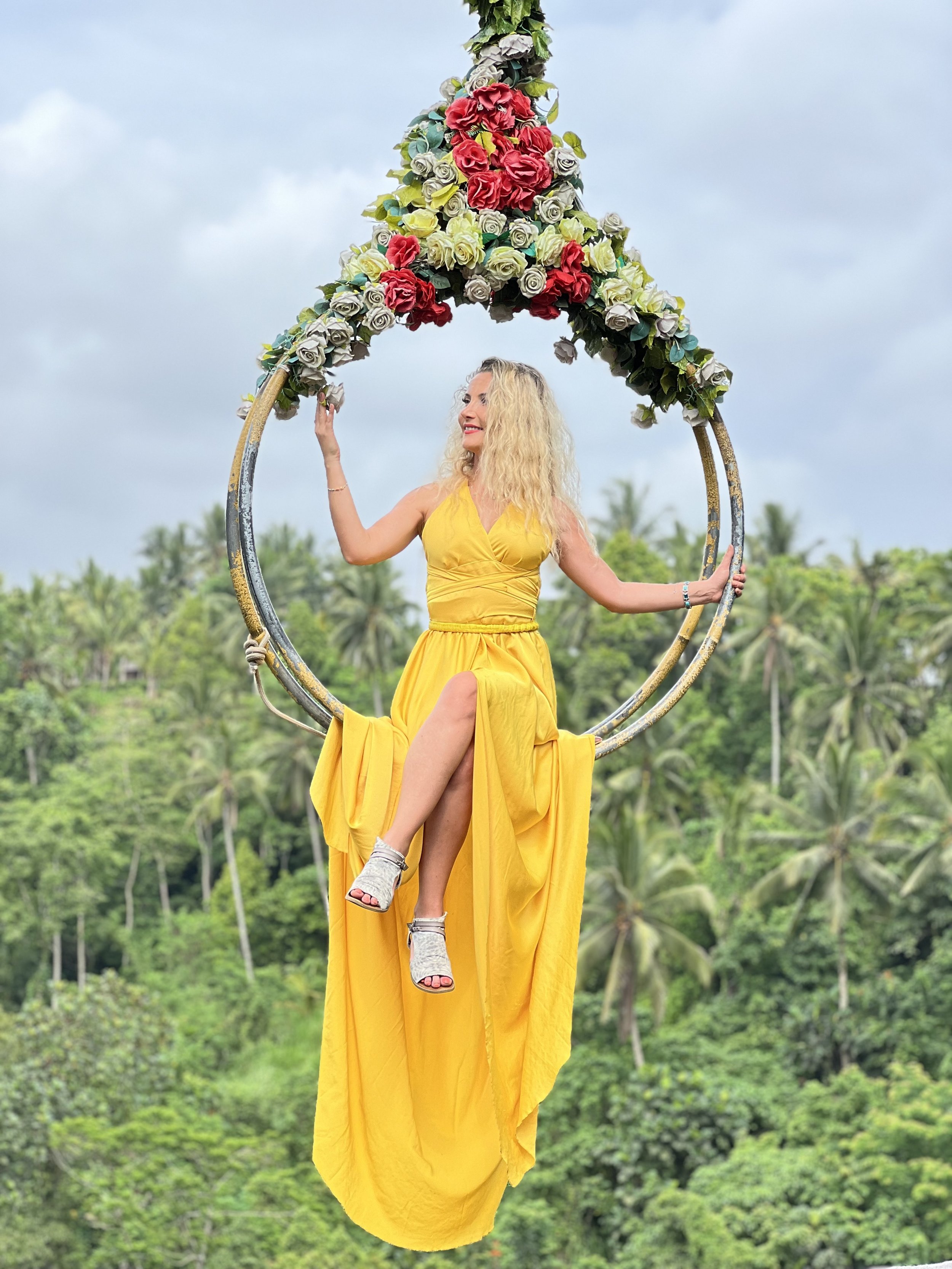 Woman on Bali Jungle Swing at Tegalalang Rice Terraces (Copy)
