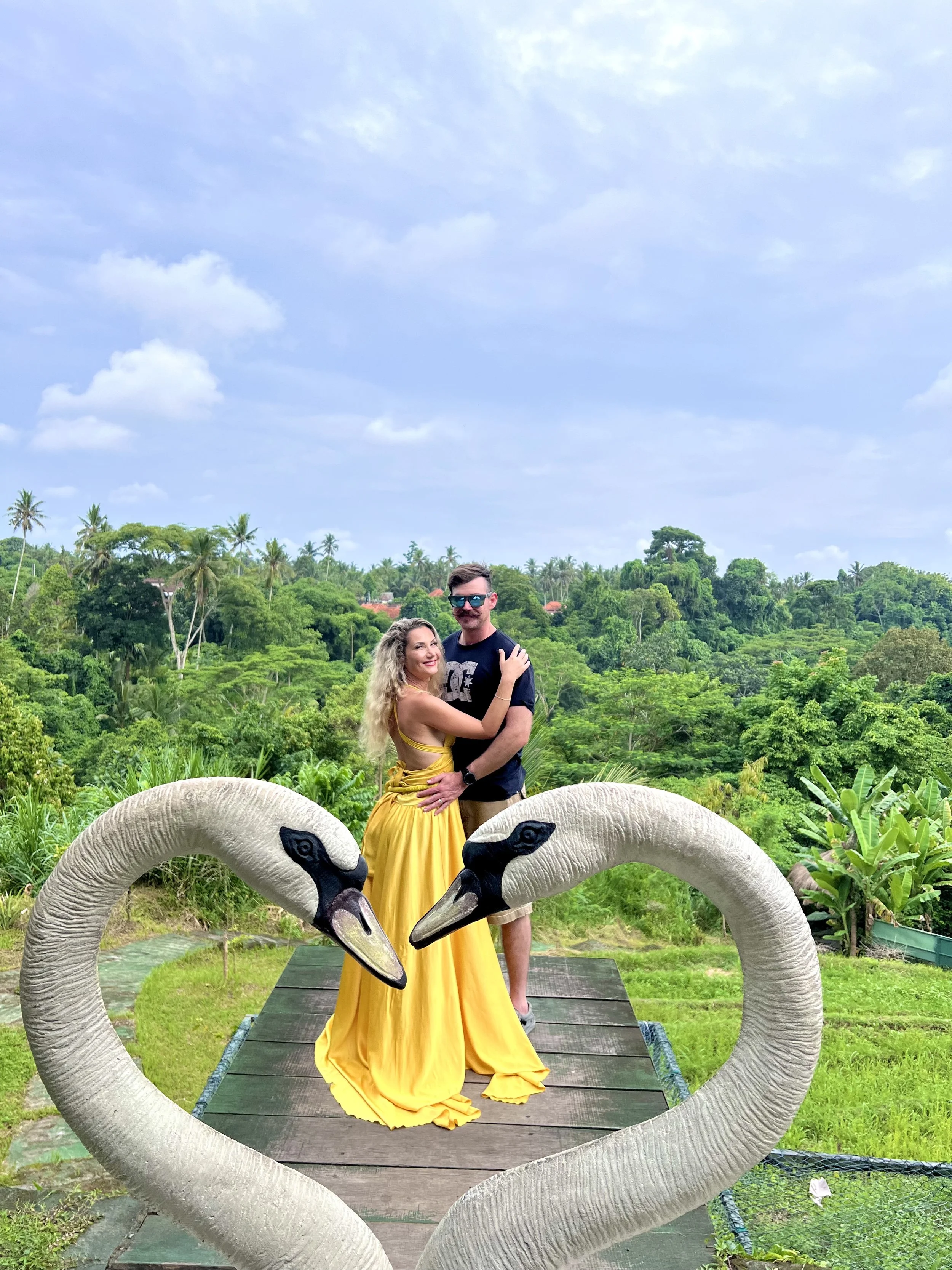 Couple at Tegalalang Rice Terraces Bali Viewpoint (Copy)