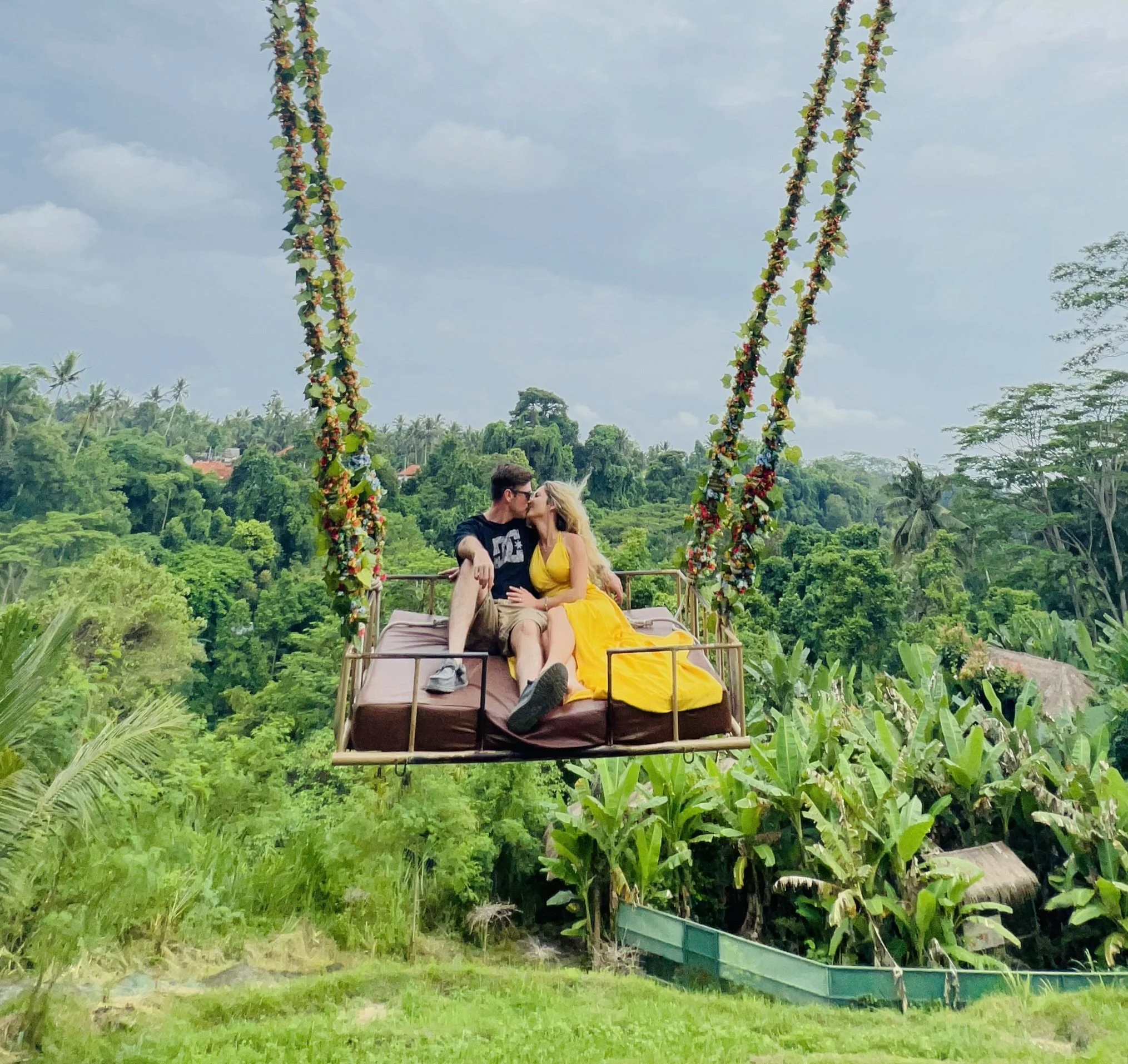 Swinging Above Bali’s Tegallalang Rice Terraces