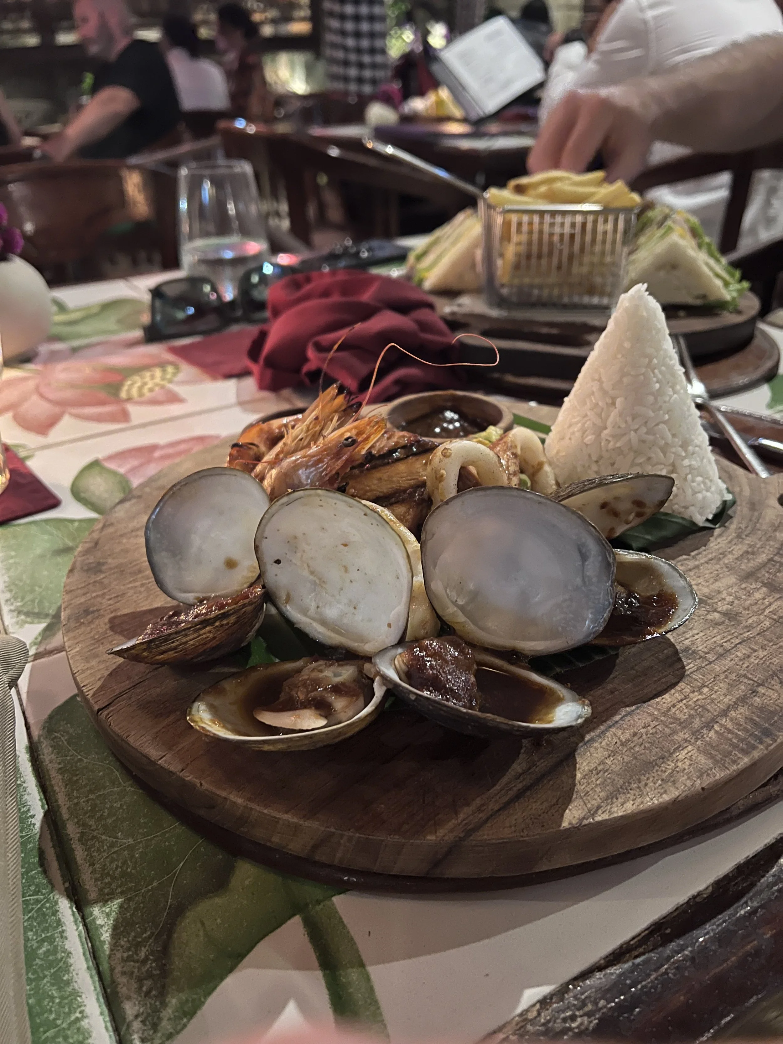 Seafood Plate Lotus Restaurant Ubud Bali
