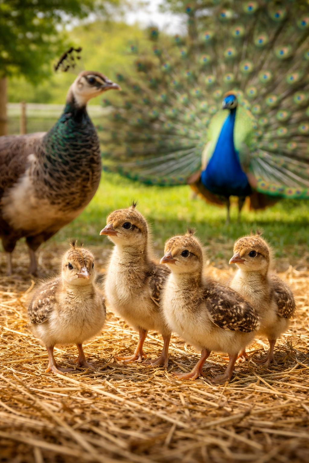 Indian Blue Peachicks
