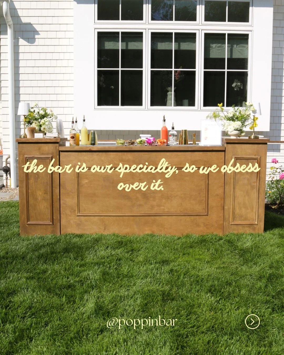 The bar is our specialty, so naturally, it gets our full attention.

Every cocktail, garnish, menu, detail, and styling element is thoughtfully curated to make the bar feel like a true part of your event.

Because for us, it&rsquo;s never just about 