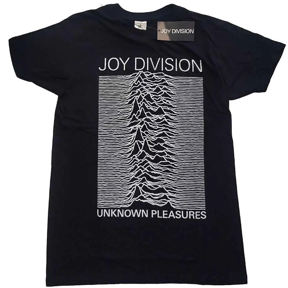 Joy Division: Unknown Pleasures White On Black (Black)