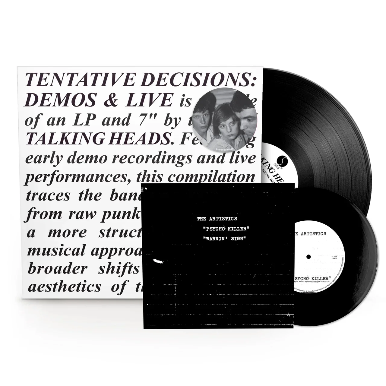 Talking Heads - Tentative Decisions - 1 x 140g Black vinyl + 40g black vinyl 7"