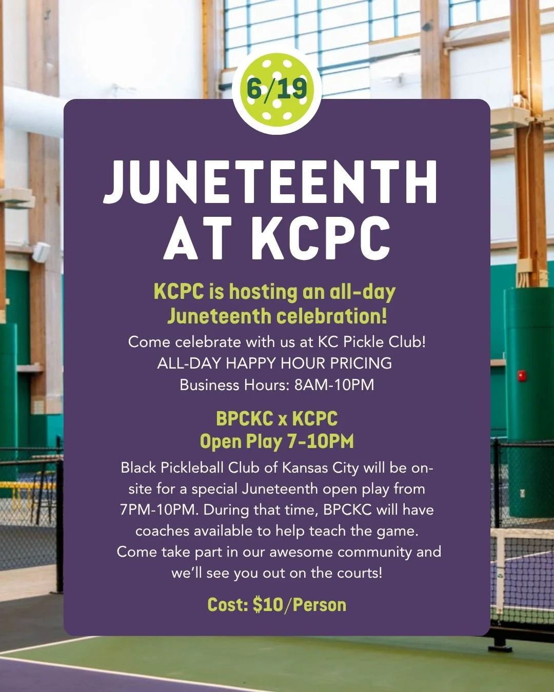 KCPC is hosting an all-day Juneteenth celebration. Come celebrate with us!