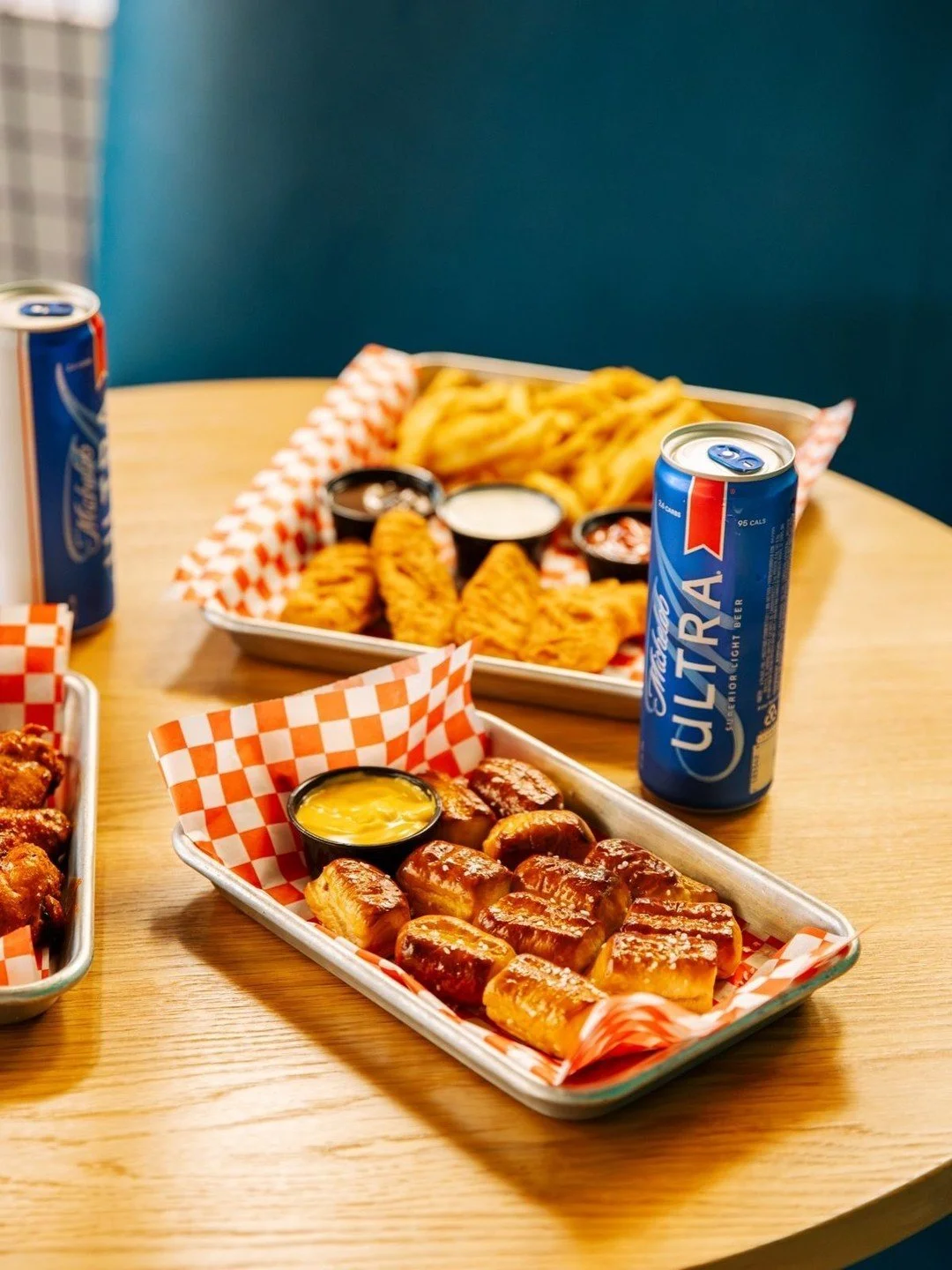 No Match Required 🍻 You don't need a court reservation to join us for Happy Hour. Grab some friends and come by for drinks, food, and a front-row seat to all the action. Happy Hour daily from 3-6 PM + all day Sunday.