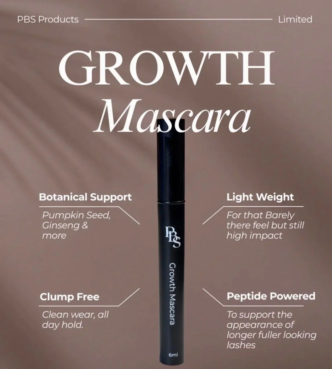 PBS Growth Mascara