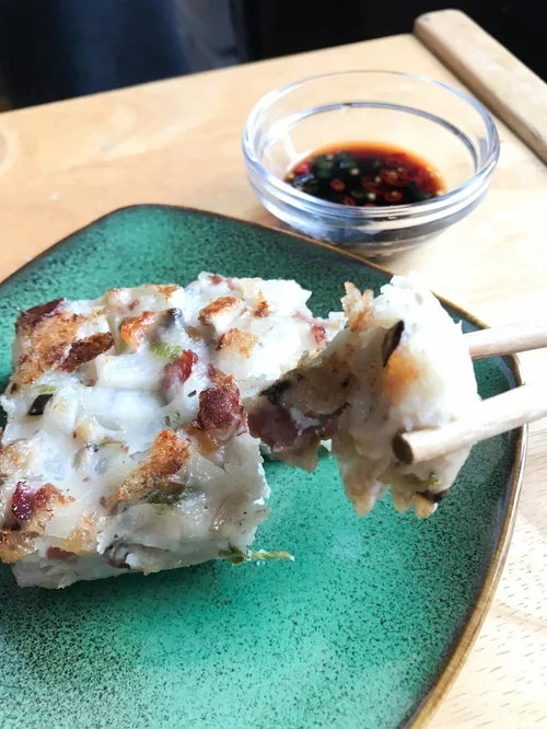lo bak go (萝卜糕 or turnip cake)