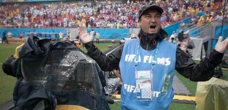 Filming in Recife during The World Cup in Brazil. It's nicknamed Rain-Cife for good reason.