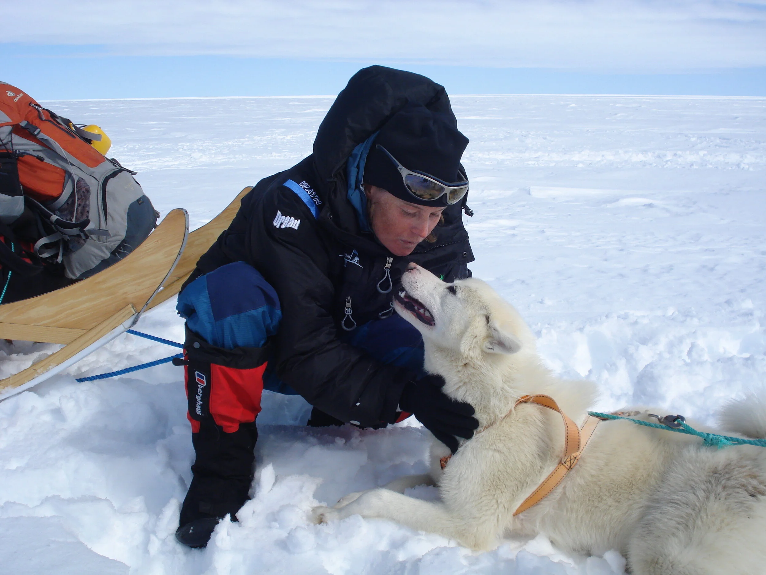 Chloe Courtauld searching the Greenland Ice Cap for the site of her great-uncle’s remarkable survival story.