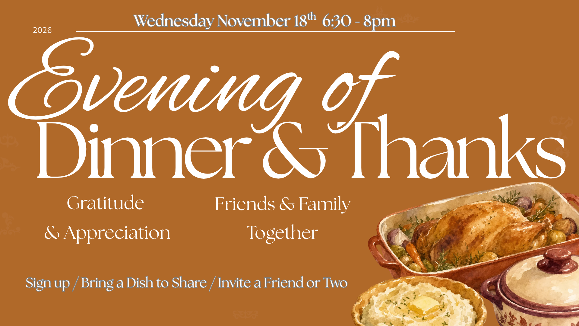 Evening of Dinner and Thanks