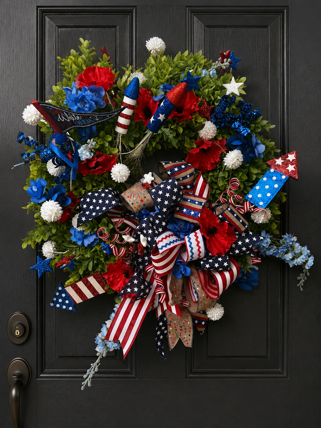 Stars, Stripes & Sparkle Patriotic Wreath