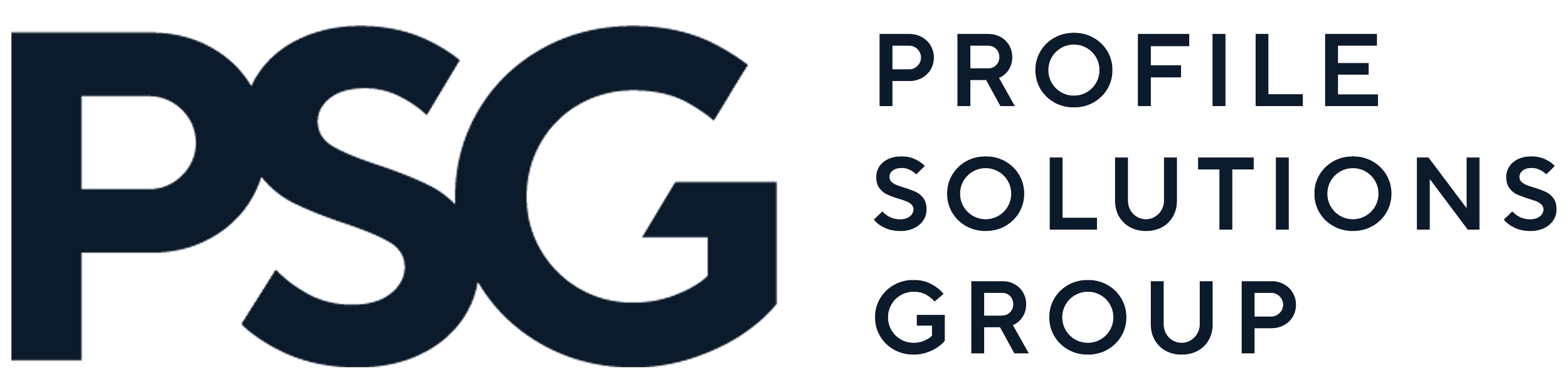 Logo for PSC Profile Solutions Group with large stylized 'PSC' letters and smaller text 'Profile Solutions Group' to the right.