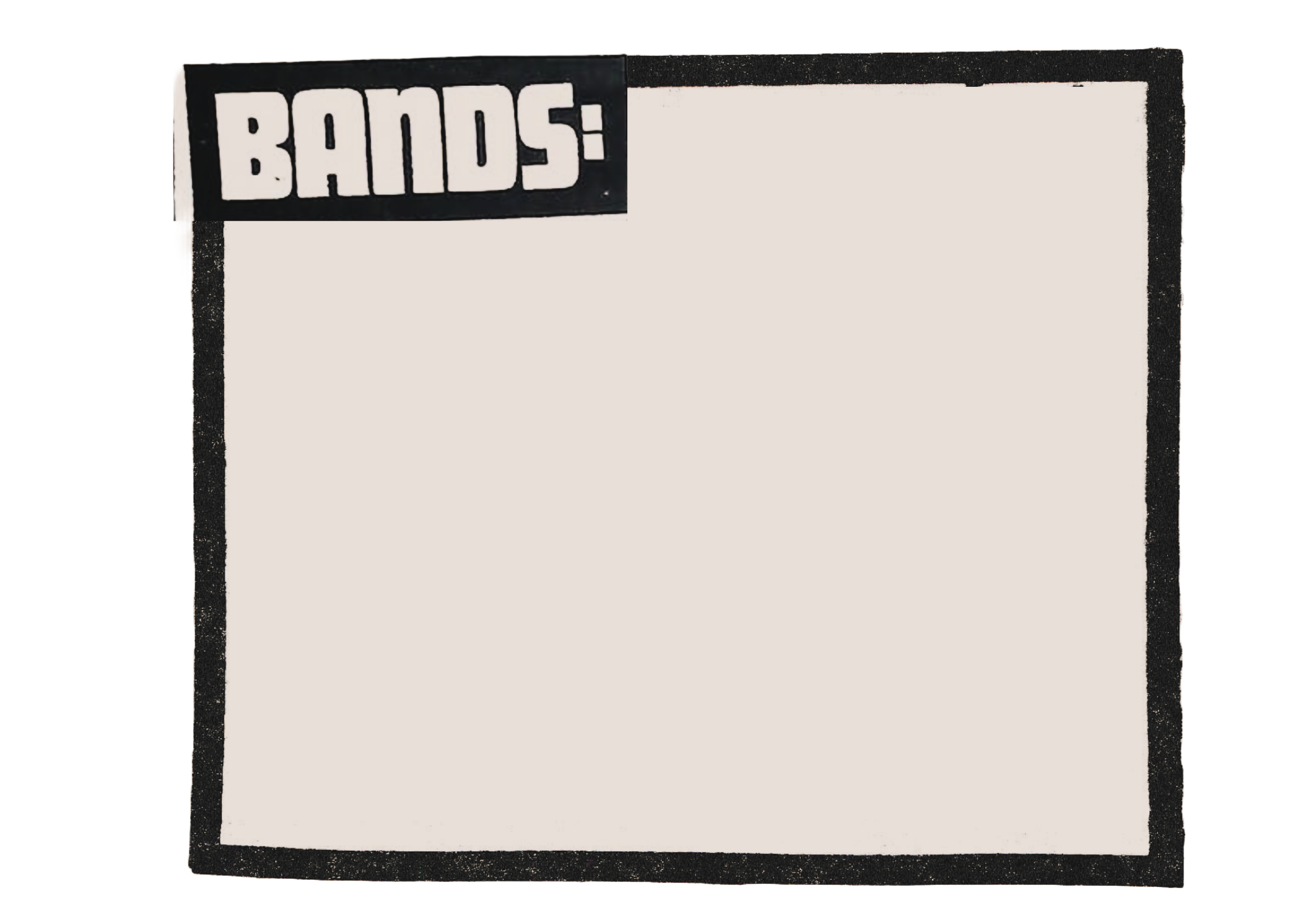 A blank chart titled 'BANDS:'