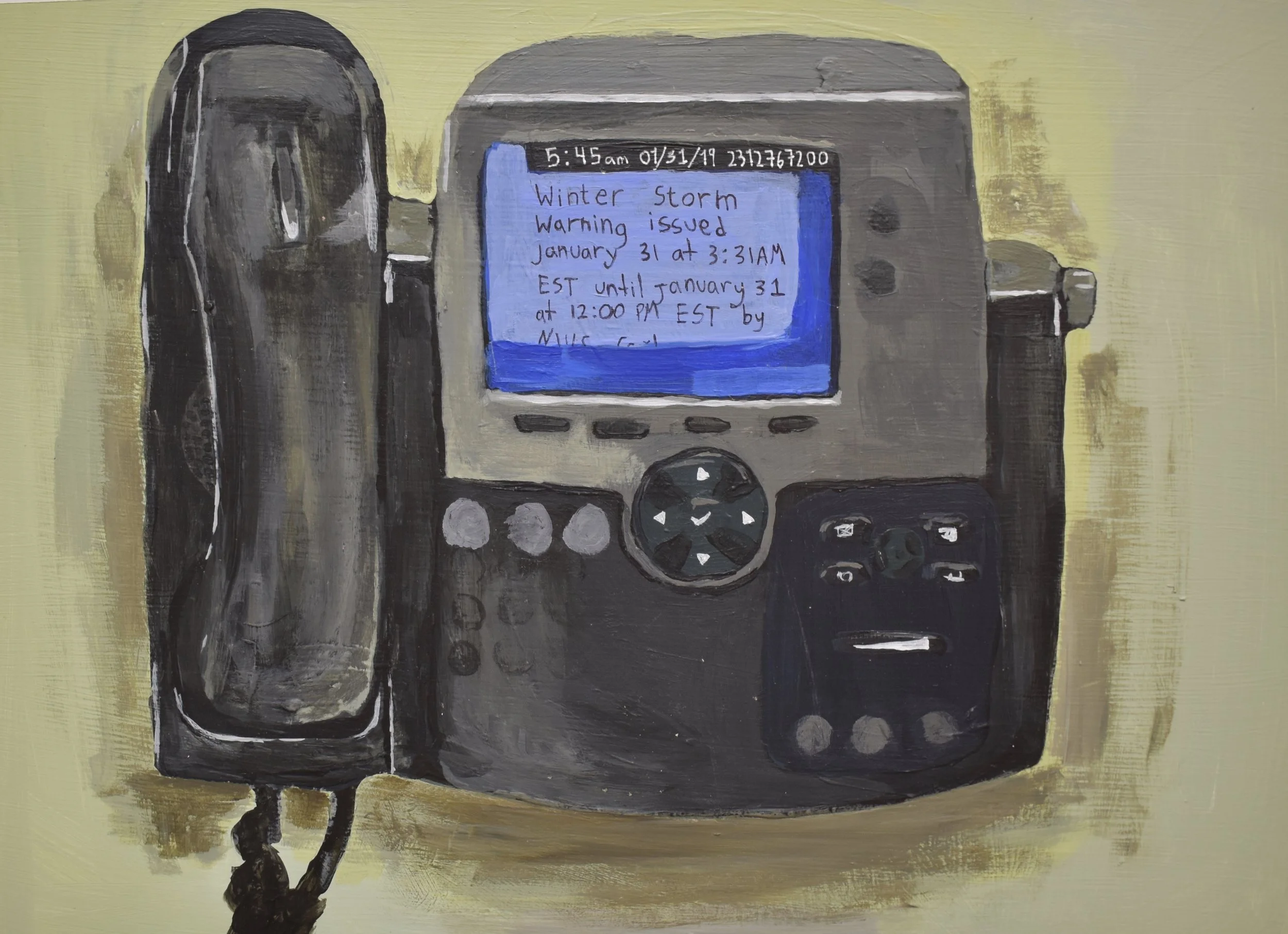 Telephone in Winter