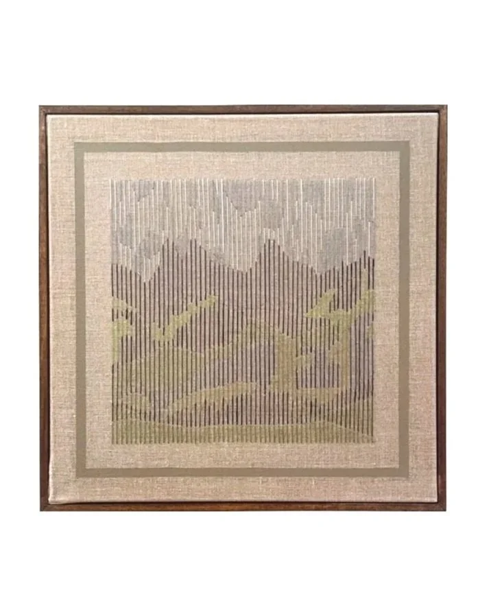 Study #30 JEANE, reflections of Switserland. unprepared painters canvas, dmc, acrylic
63 cm x 63 cm x 4 cm
Buenos Aires