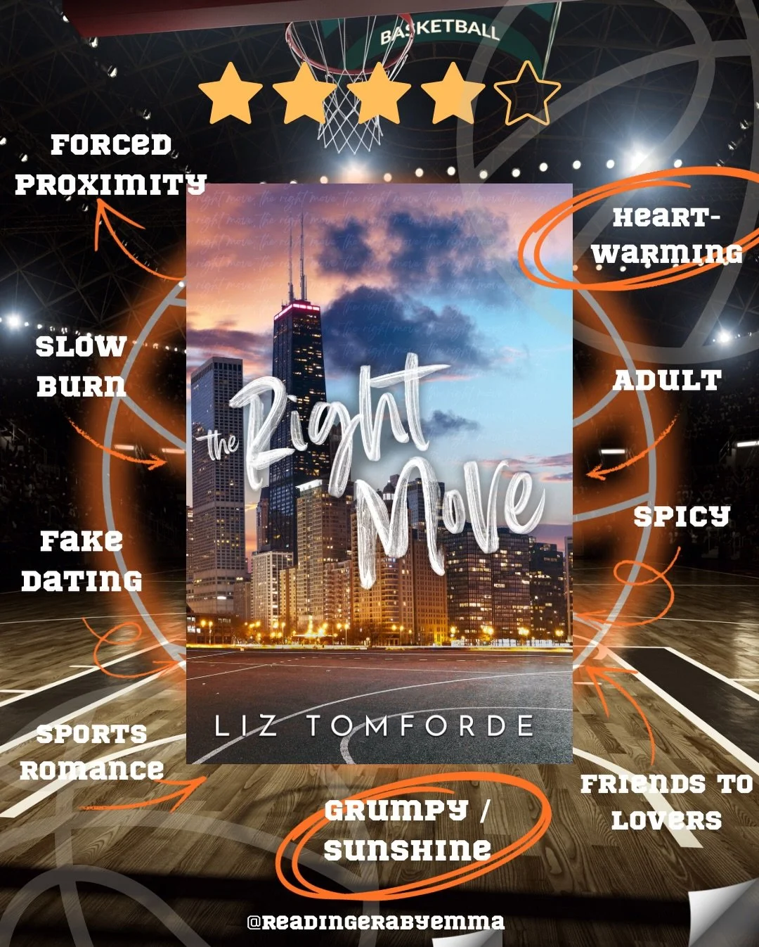 🏀💙 BOOK REVIEW | The Right Move by Liz Tomforde

I wasn&rsquo;t the biggest fan of this to begin with 😬 It took some time for the main duo to not irritate the hell out of me&hellip;but I got over it &amp; loved it 🤪

Read this if you like:
💙 Spo