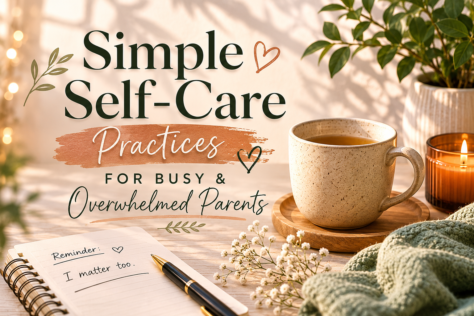 Simple Self-Care Practices for Busy &amp; Overwhelmed Parents