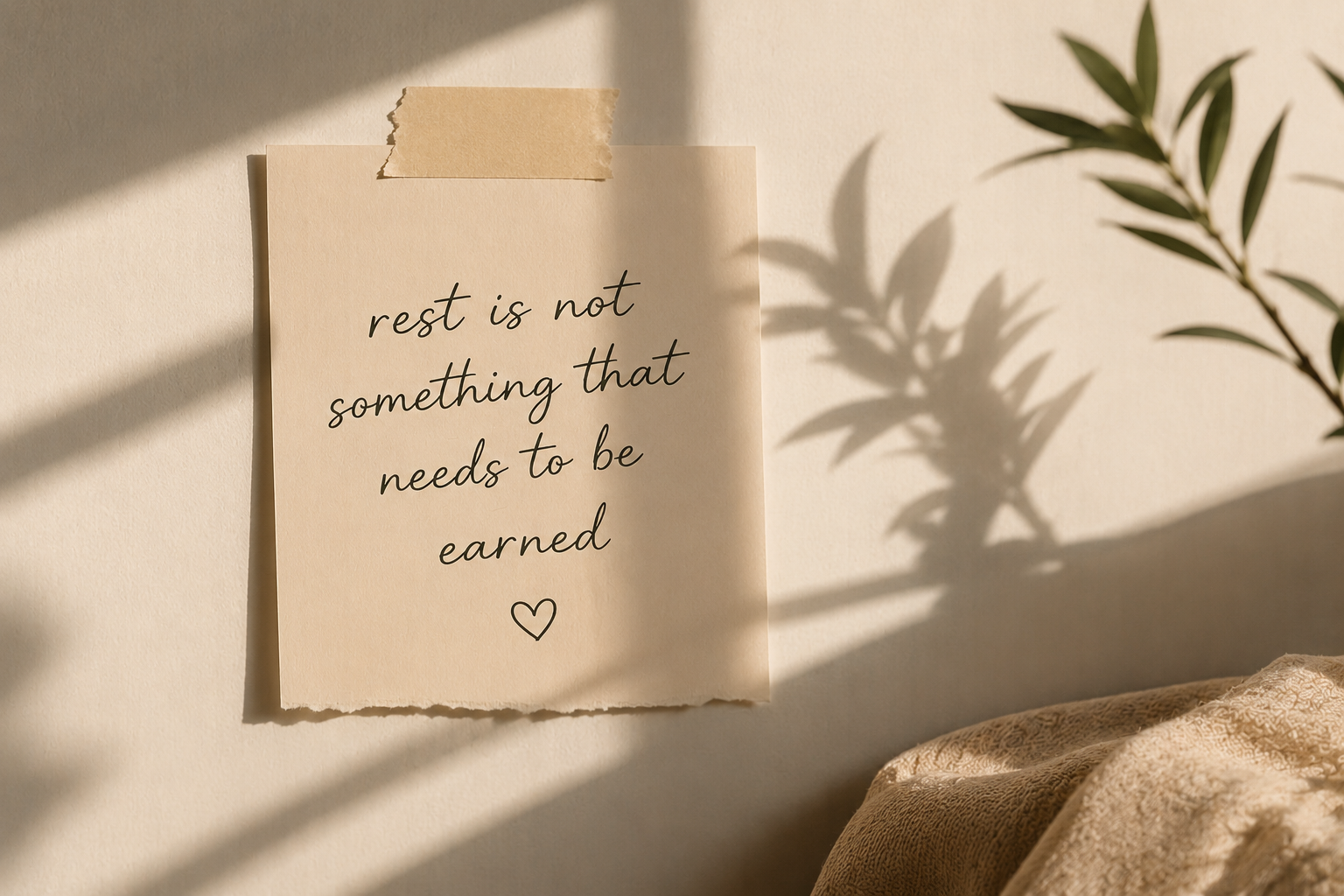 The Importance of Rest &amp; Slowing Down
