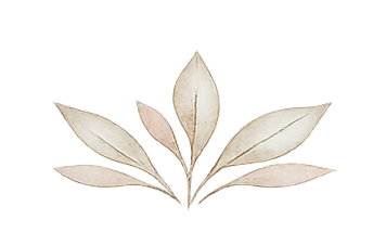 A cluster of white leaves with pink and green accents on a white background.