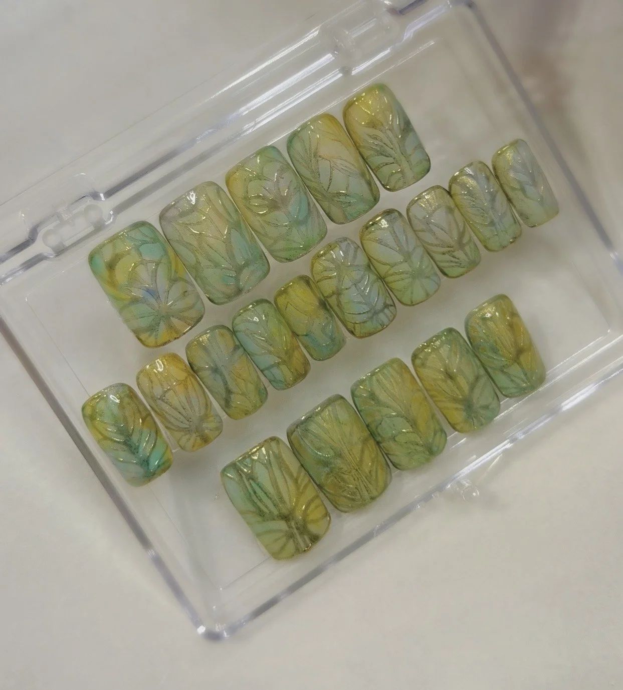 Antique Floral Glass