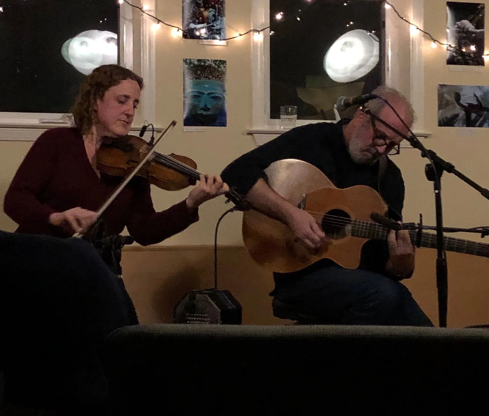 2018 Album release at Frogsong Cohousing with Kyle Alden