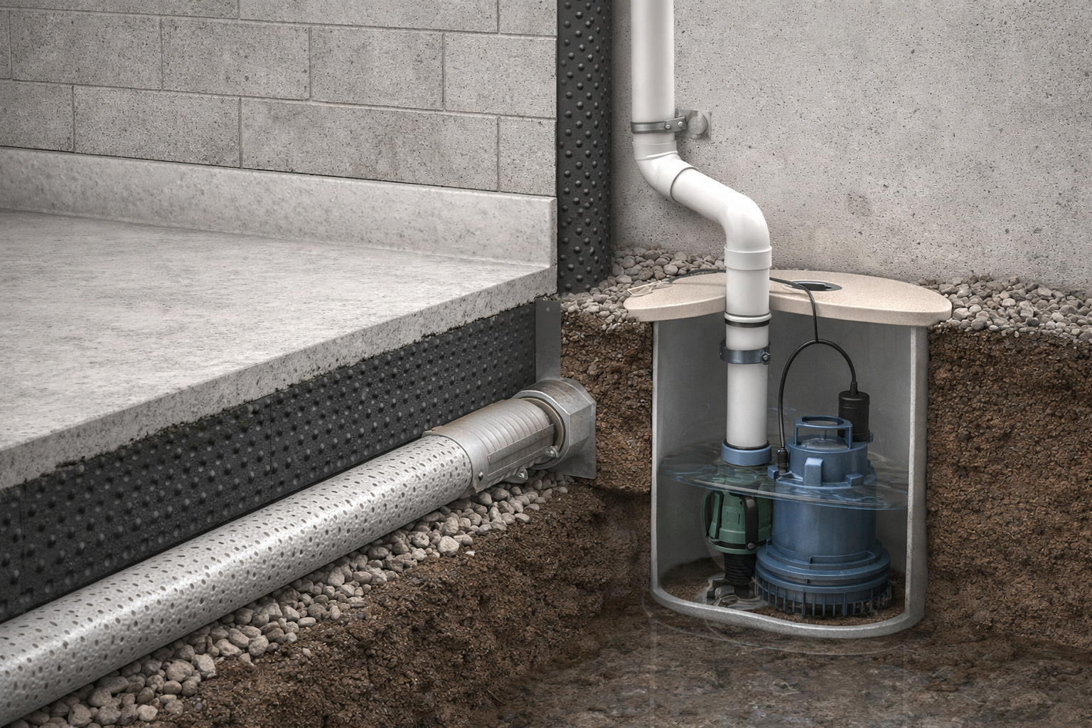 Sump Pumps and Drainage