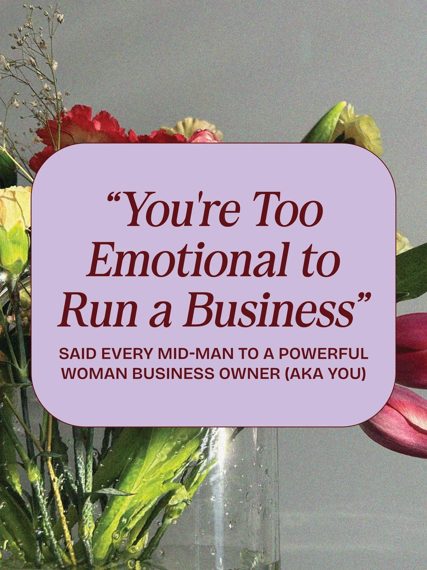 Girl, did you just accidently let a mid MAN make you doubt your authority? 😧

Unfortunately, a lot of women business owners experience this just like you...
But let&rsquo;s get the f*ck rid of it, okay? 😘

When you get icky comments from men, it ma