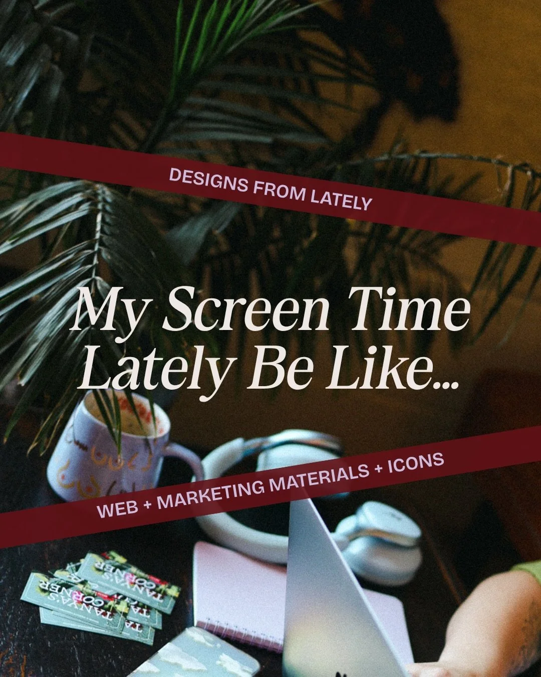 Scrolling on TikTok < Design projects 😉

A couple of projects and items that I&rsquo;ve been working on lately including BIG progress on my website! 💜

In between marketing and design projects, I always try to prioritize my own business because 