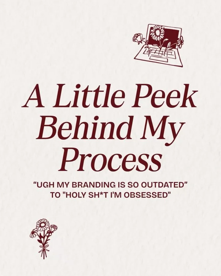 So you&rsquo;re ready to invest in elevating your business with new branding or website design eh? 👀 

This is a look into my process to ensure no details are missed, you&rsquo;re OBSESSED with your branding, and you leave feeling ready to rule the 
