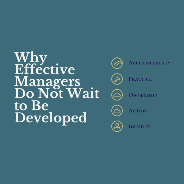 Why Effective Managers Do Not Wait To Be Developed&nbsp;