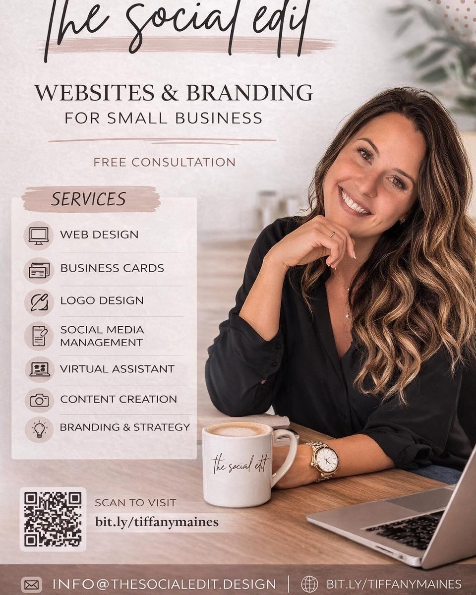 ✨ Websites &amp; Branding for Small Businesses ✨

Your business deserves to look as professional online as the service you provide.

At The Social Edit, I help small businesses create a strong, polished online presence with:

✔️ Custom Websites 
✔️ L