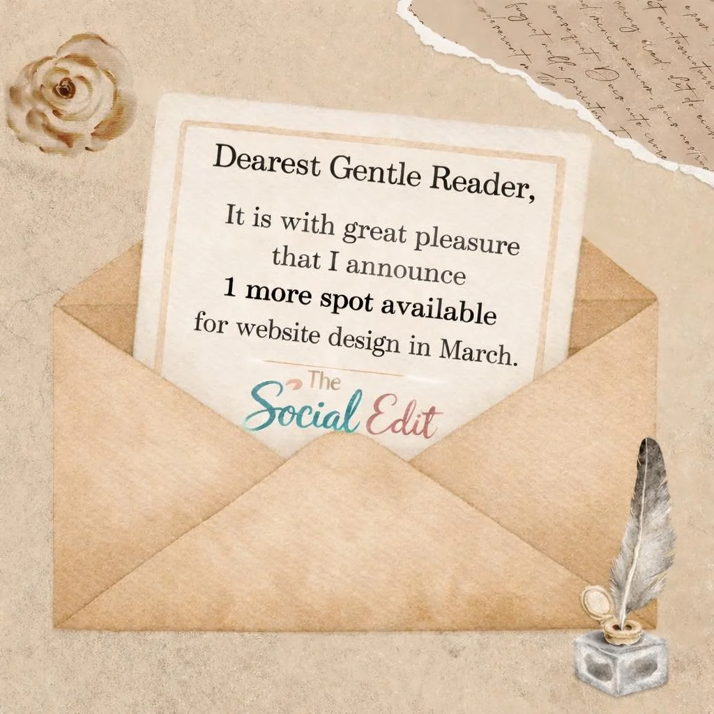 1 website opening for March! 🪶

Whether you need a website from scratch or just updates - reach out 🤗

Bit.ly/tiffanymaines