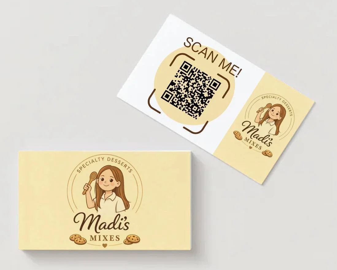 Even kidpreneurs need business cards! 🫶🏻

Does your child have a small business? Do they attend market events for youth entrepreneurs?

Reach out today to get them OFFICIAL with business cards! If they don&rsquo;t have a logo yet, I can help with t