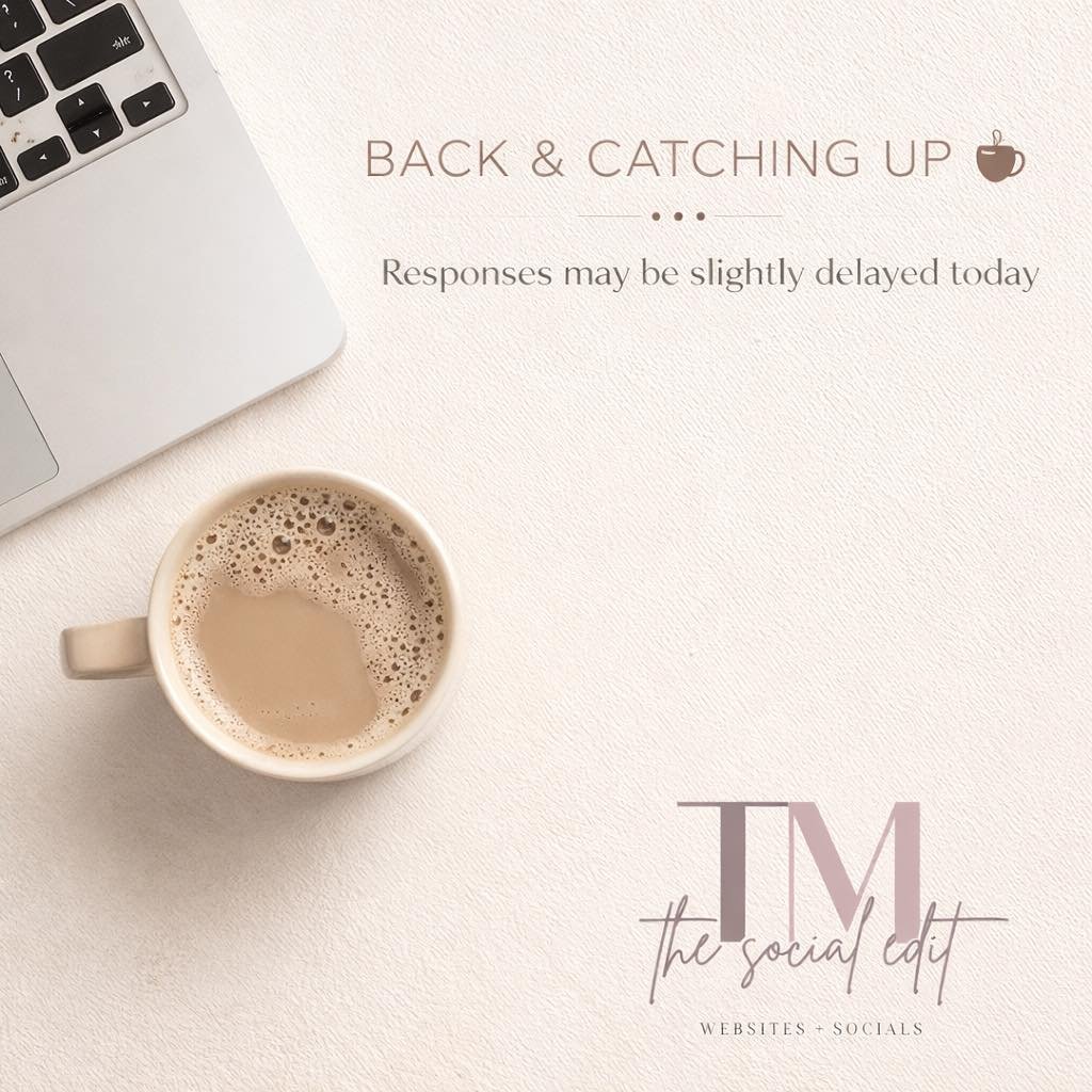 &bull; Out of office til Tuesday, March 24th &bull; 

All current client work will resume on Tuesday. I&rsquo;ll be working through projects in the order they were received.

Ready to dive back in and create  for your brands ✨

We are responding to m