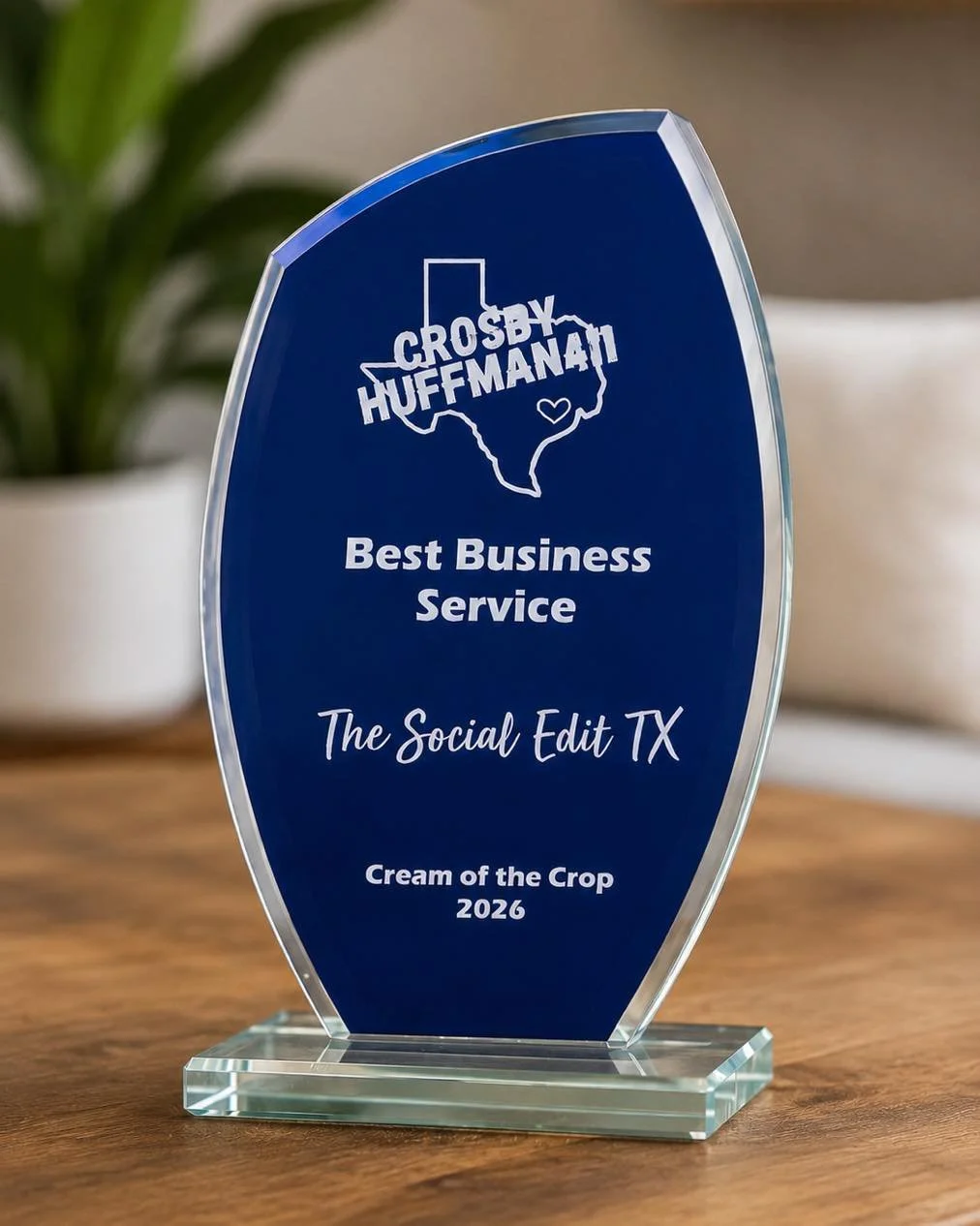 Honored to receive Best Business Service for The Social Edit TX✨

I am so grateful for every client, referral, share, and small business that trusts me with their brand. 

I have continued to grow because of your support, and I am so appreciative. 🤍