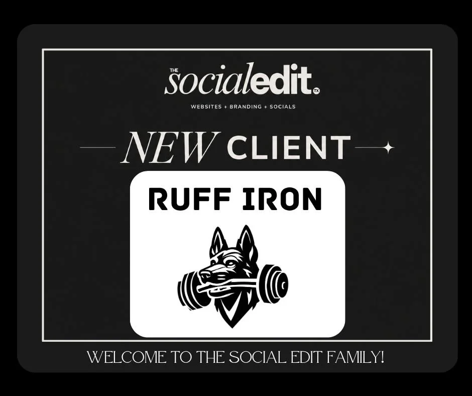 New Client |  Ruff Iron 💪

June has just begun, and it&rsquo;s already brought some incredible new partnerships for The Social Edit TX and fellow small businesses!

I am truly so thankful for each business that trusts me to help their business!

If 